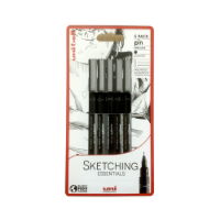 UniPin Fineliner Pens, Pack of 5 Tips Black