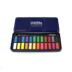 Seawhite Watercolour Paint Tin 24 Colour