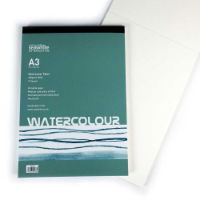 A3 350gsm Watercolour Gummed Pad_open