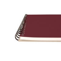 Seawhite A4 Portrait Classic Wire-o Sketchbook - Burgundy_Edge