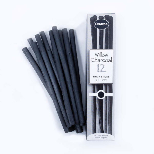 DACHTK 12x Thick Sticks Charcoal