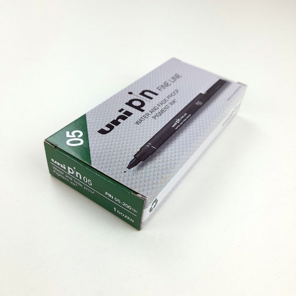 Uni Black Fineliner 0.5mm box of 12