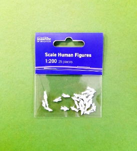 1:200 scale White figures retail pack of 25